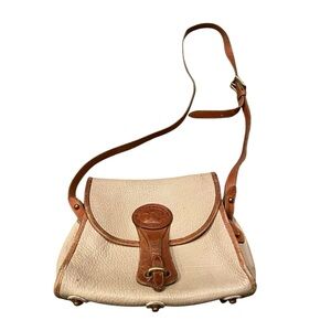 DOONEY & BOURKE Vintage All Weather Leather Essex Crossbody Bag Cream/Tan Small